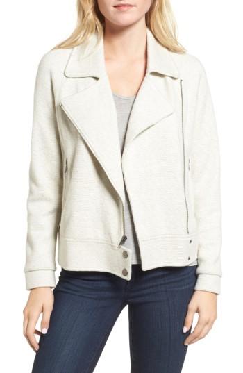 Women's Cupcakes And Cashmere Cressida Moto Jacket, Size - Ivory