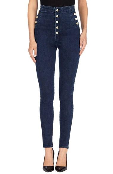 Women's J Brand 'natasha Sky High' High Rise Skinny Jeans - Blue