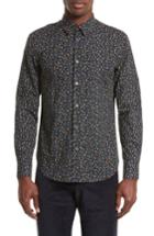 Men's Paul Smith Bird Print Sport Shirt - Blue