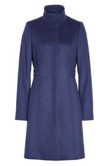 Women's Boss Casenos Wool & Cashmere Coat - Blue