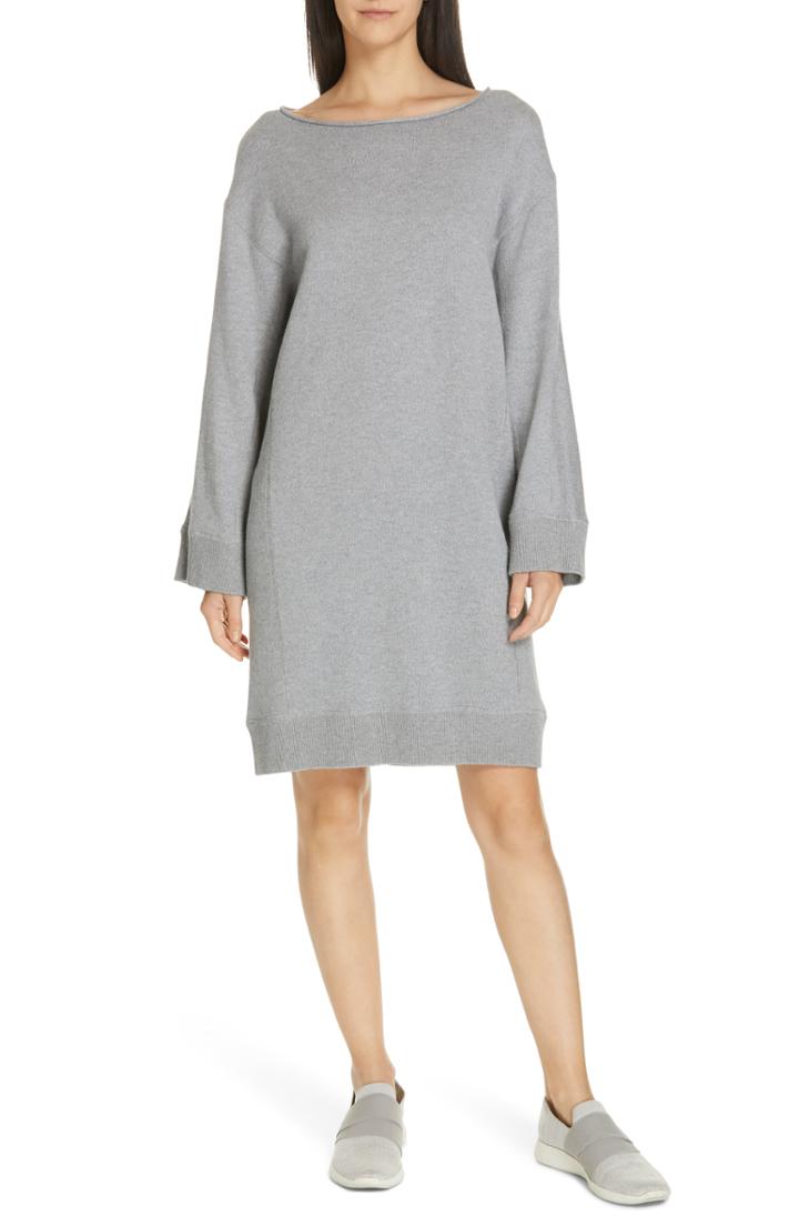 Women's Vince Cotton Terry Shift Dress - Grey