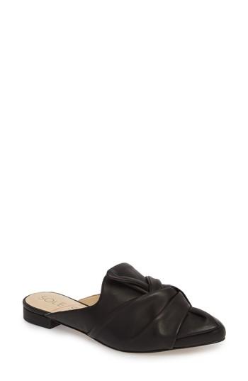 Women's Sole Society Pear Knotted Mule M - Black