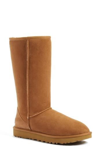 Women's Ugg 'classic Ii' Genuine Shearling Lined Boot, Size 8 M - Brown