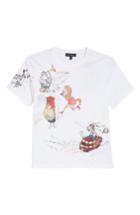 Men's Burberry Sketch Print Graphic T-shirt, Size - White