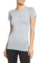 Women's Zella Stand Out Seamless Training Tee - Grey