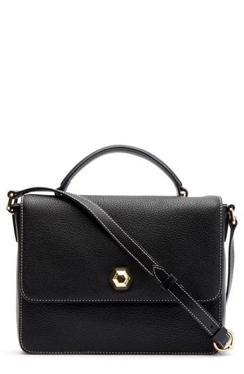 Frances Valentine Midge Leather Crossbody Bag - Black