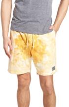 Men's Obey Paloma Bleach Dyed Shorts - Yellow