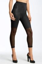 Women's Spanx Power Capri Control Top Footless Pantyhose, Size A - Black