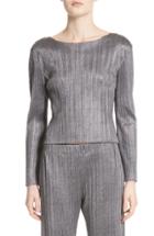 Women's Oscar De La Renta Embellished Dandelion Wool Blend Sweater