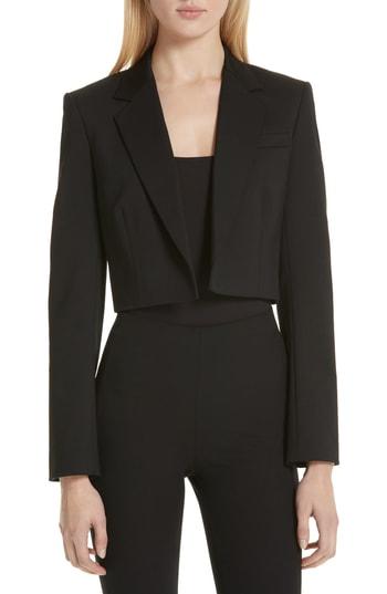 Women's Theory Cube Crop Jacket - Black