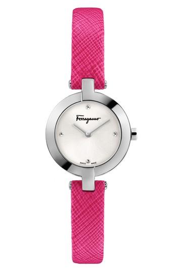 Women's Salvatore Ferragamo Miniature Leather Strap Watch, 26mm