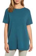 Women's Eileen Fisher Cashmere Tunic Sweater - Blue/green