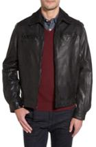Men's Missani Le Collezioni Contemporary Fit Washed Leather Jacket