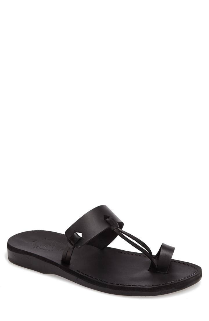 Men's Jerusalem Sandals David Toe-loop Sandal -8.5us / 41eu - Black