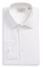 Men's Ted Baker London Endurance Trim Fit Print Dress Shirt - 34/35 - White