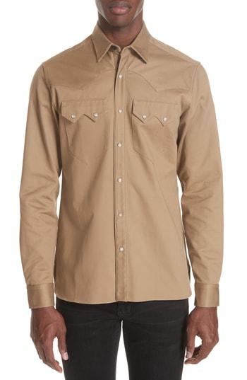 Men's Lanvin Western Shirt Eu - Green