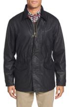 Men's Filson 'cover Cloth Mile Marker' Waxed Cotton Coat, Size - Black