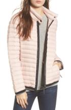 Women's Marc New York Stripe Trim Packable Jacket - Pink
