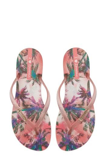 Women's Ipanema Wave Vista Print Flip-flop M - Pink