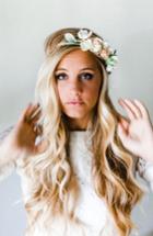 Emily Rose Flower Crowns Neutral Blooms Silk Flower Crown