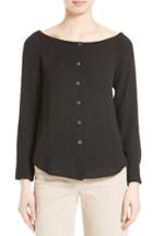 Women's Theory Auriana Silk Georgette Off The Shoulder Top