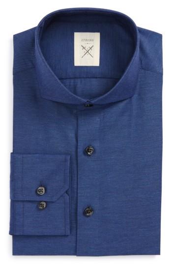 Men's Strong Suit Extra Trim Fit Solid Dress Shirt .5r - Blue