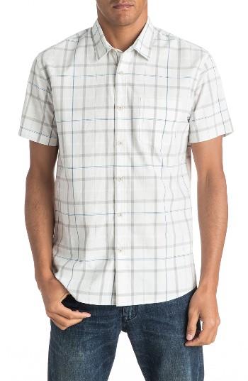 Men's Quiksilver Everyday Check Woven Shirt - White