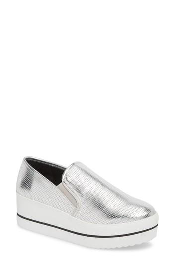 Women's Steve Madden Becca Slip-on Sneaker .5 M - Metallic