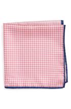 Men's Nordstrom Men's Shop Panel Silk Pocket Square, Size - Pink