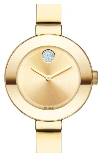 Women's Movado 'bold' Crystal Accent Bangle Watch, 25mm