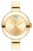 Women's Movado 'bold' Crystal Accent Bangle Watch, 25mm