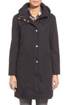 Women's Ellen Tracy A-line Raincoat With Detachable Hood