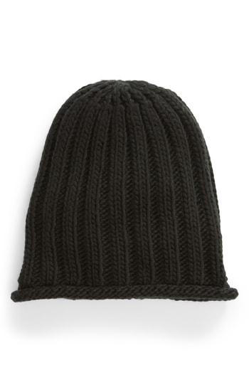 Women's Free People Rory Rib Beanie - Black