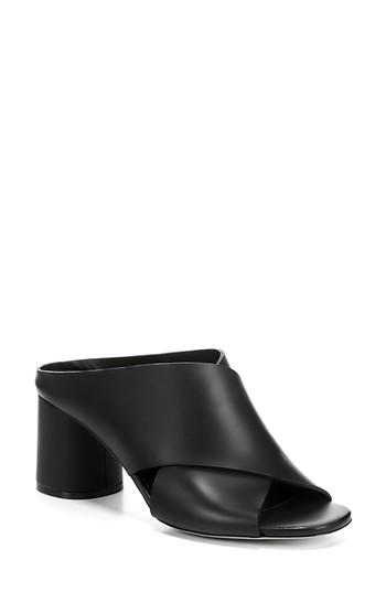 Women's Vince Theron Cross Strap Sandal M - Black