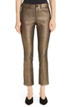 Women's Lafayette 148 New York Mercer Crop Pants - Metallic