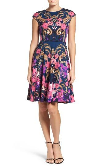 Women's Maggy London Fit & Flare Dress - Blue