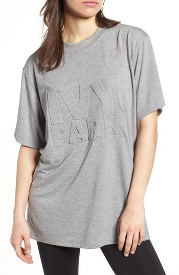 Women's Ivy Park Embossed Logo Tee - Grey