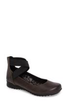 Women's Aetrex 'dakota' Ankle Strap Ballet Flat .5-8us / 38eu - Grey