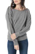 Women's Joe's Jayla Off The Shoulder Sweatshirt - Grey