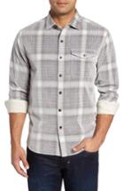 Men's Tommy Bahama Standard Fit Plaid Sport Shirt, Size - Brown