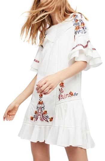 Women's Free People Pavlo Babydoll Dress - Ivory