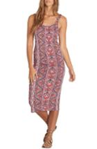 Women's Billabong Share Joy Body-con Midi Dress - Red