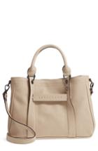 Longchamp 'small 3d' Leather Tote - Grey