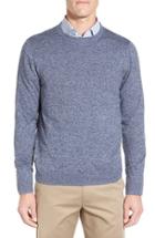 Men's Nordstrom Men's Shop Cotton & Cashmere Crewneck Sweater - Blue