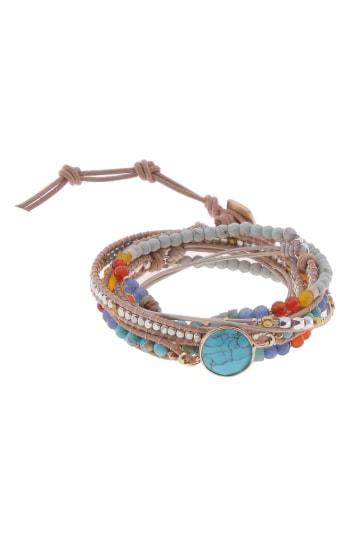 Women's Nakamol Design Beaded Stone Wrap Bracelet