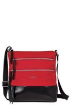 Lodis Wanda Rfid Nylon & Leather Crossbody Bag - Red