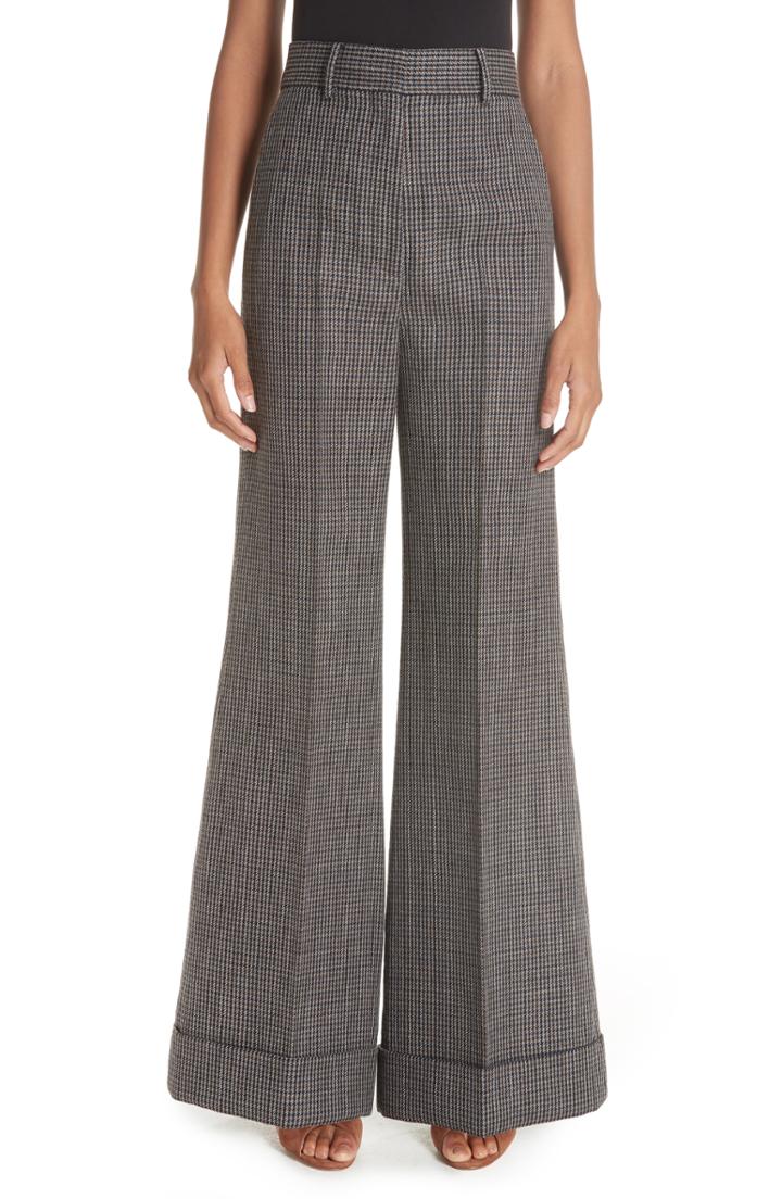 Women's Khaite Beatrice Wide Leg Wool Pants