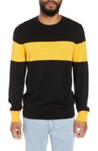 Men's The Rail Rugby Stripe Sweater - Black