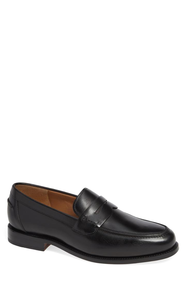 Men's Robert Talbott Hayward Penny Loafer M - Black
