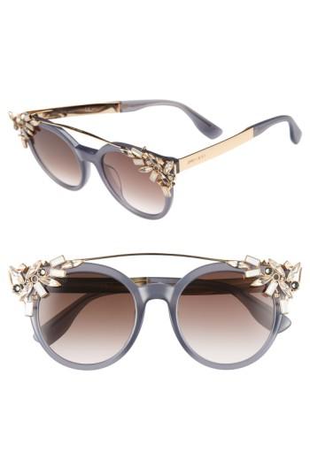 Women's Jimmy Choo 'vivy' 51mm Sunglasses - Gray Opal